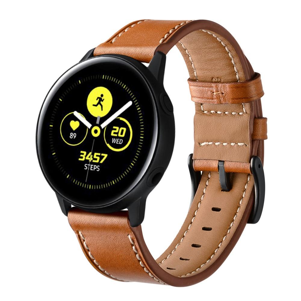 Samsung Galaxy Watch 42mm Reim i ekte skinn, Brun