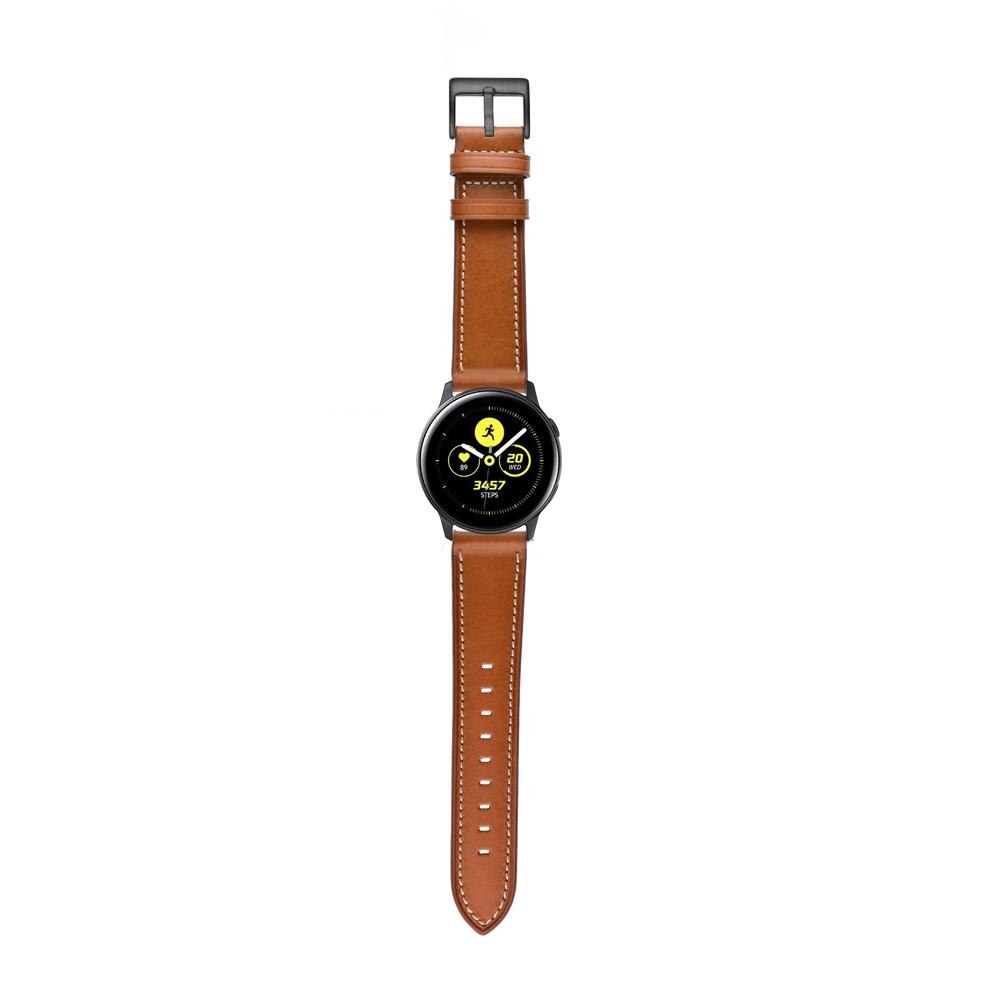 Samsung Galaxy Watch 42mm Reim i ekte skinn, Brun