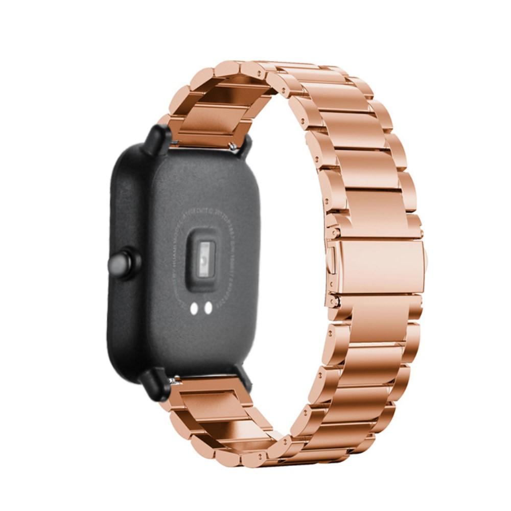 Amazfit GTS/GTS 2 Elegant lenkereim i metall, Rosegull