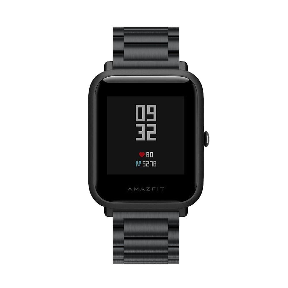 Amazfit GTS/GTS 2 Elegant lenkereim i metall, Svart