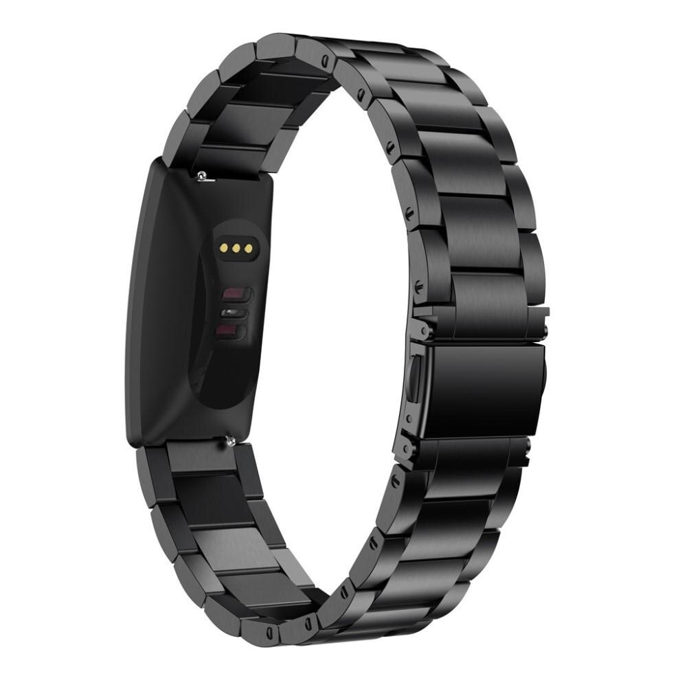 Fitbit Inspire/Inspire HR/Inspire 2 Elegant lenkereim i metall, Svart