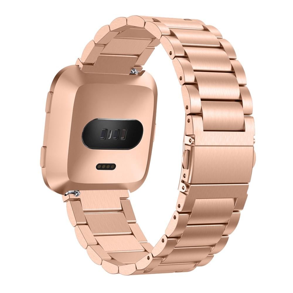 Fitbit Versa/Versa 2 Elegant lenkereim i metall, Rosegull