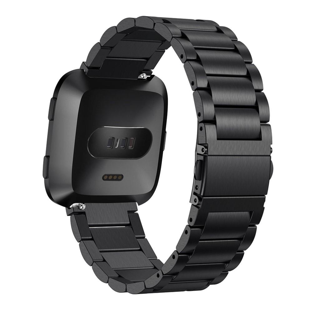 Fitbit Versa/Versa 2 Elegant lenkereim i metall, Svart