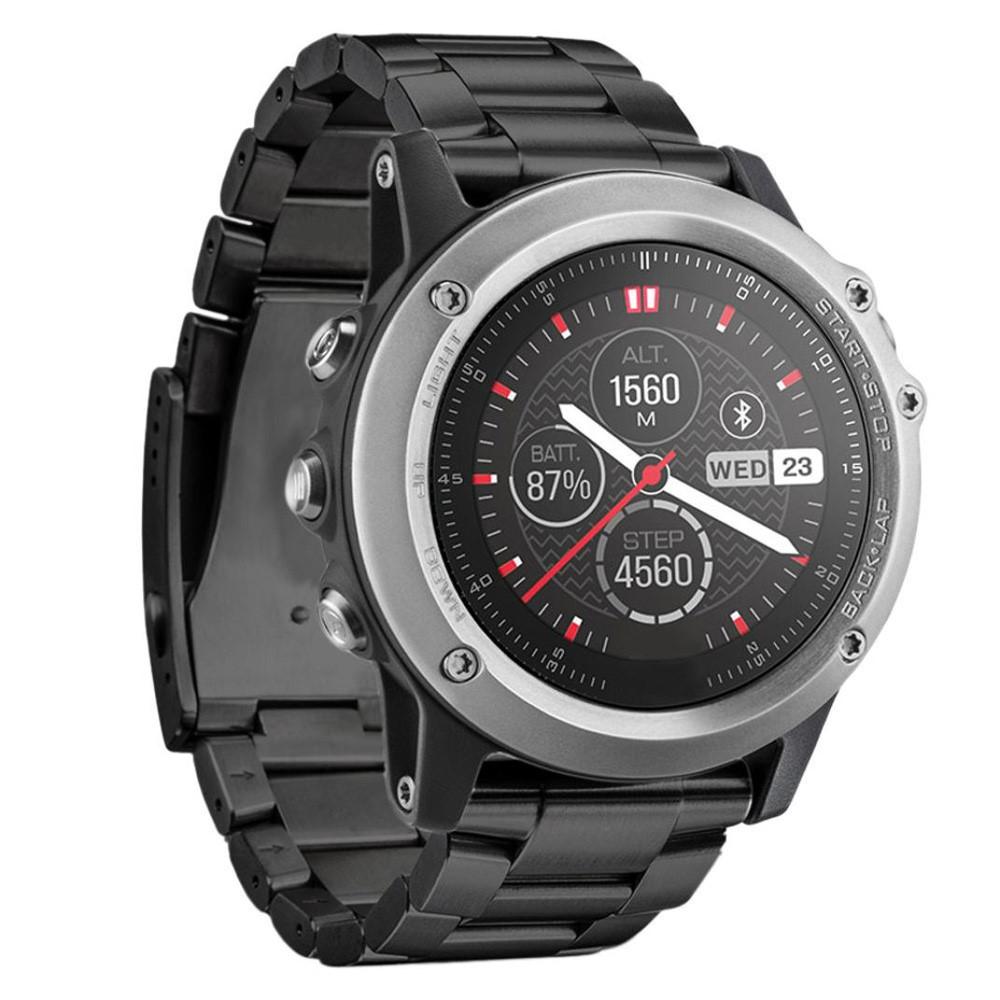 Garmin Fenix 3/Fenix 3 HR Elegant lenkereim i metall, Svart