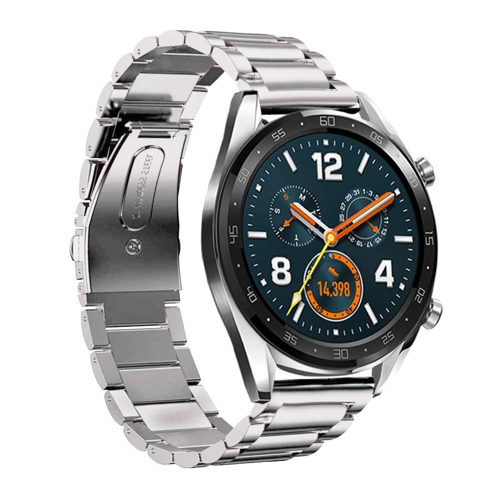 Huawei Watch GT 2 46mm/Watch GT 2e/Watch GT Elegant lenkereim i metall, Sølv