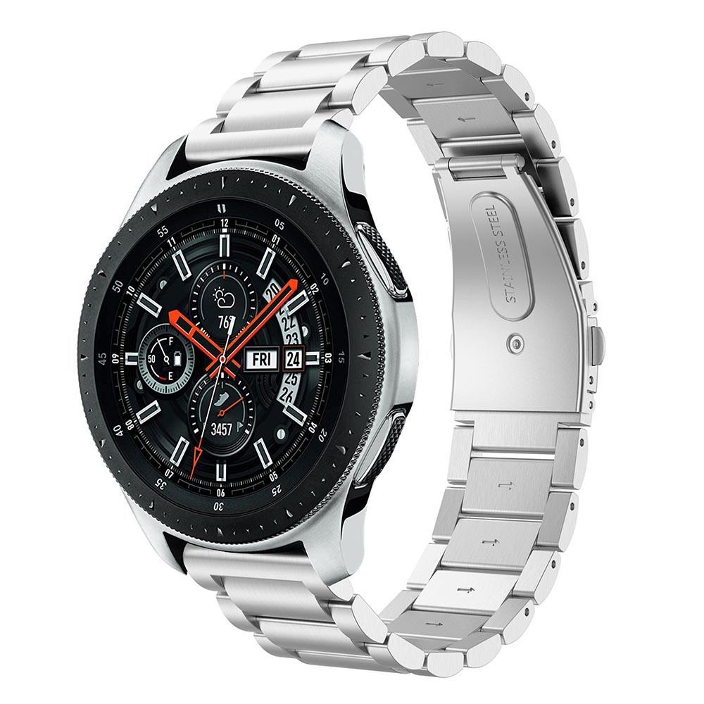 Samsung Galaxy Watch 46mm Elegant lenkereim i metall, Sølv