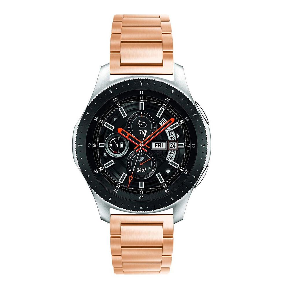 Samsung Galaxy Watch 46mm Elegant lenkereim i metall, Rosegull