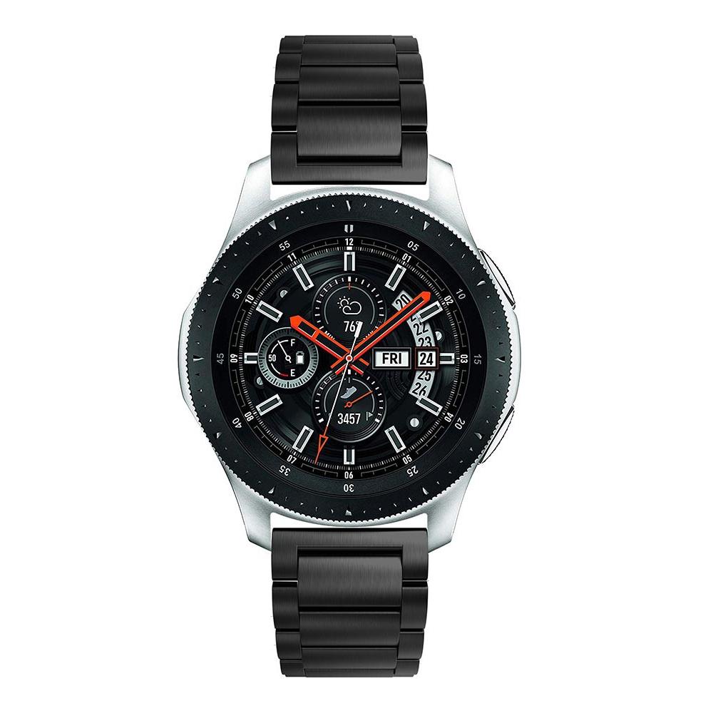 Samsung Galaxy Watch 46mm Elegant lenkereim i metall, Svart