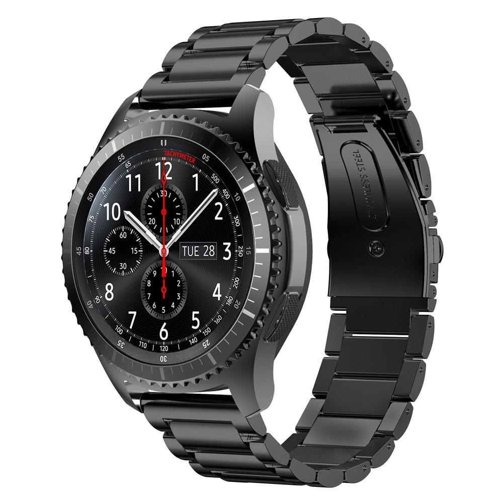 Samsung Gear S3 Frontier Elegant lenkereim i metall, Svart