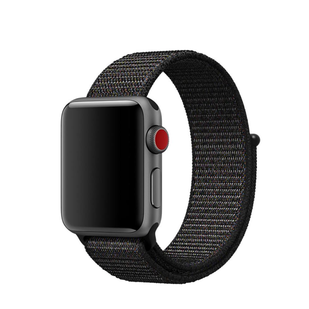 Apple Watch SE 40mm Reim i nylon, Svart