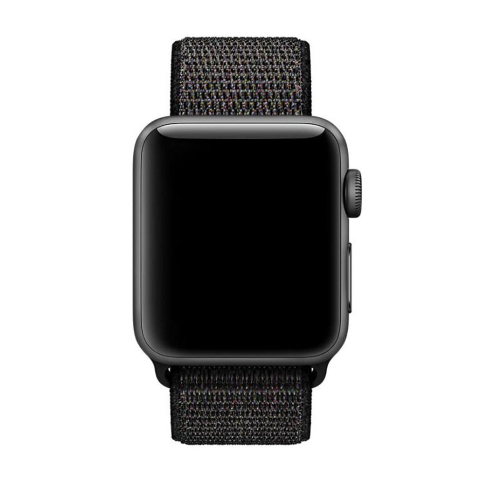 Apple Watch Series 1-3 42mm Reim i nylon, Svart