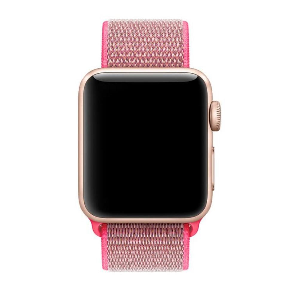 Apple Watch Series 4-6 44mm Reim i nylon, Rosa