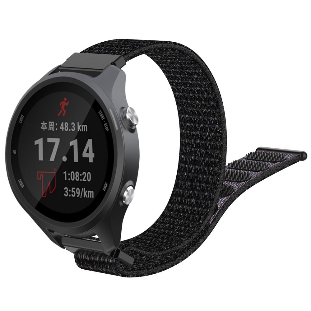 Garmin Forerunner 245/Forerunner 645 Reim i nylon, Svart