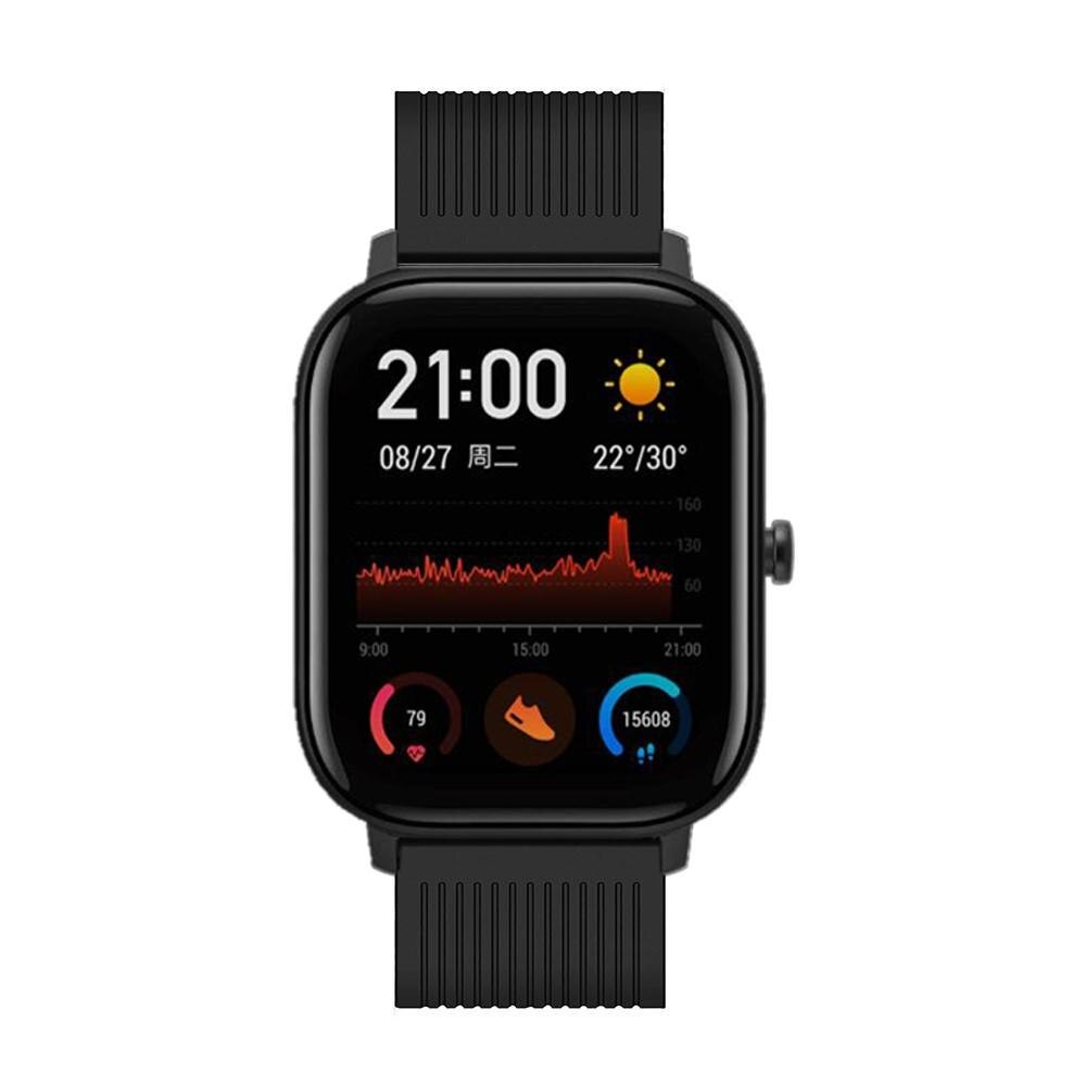 Amazfit GTS/GTS 2 Reim i silikon, Svart