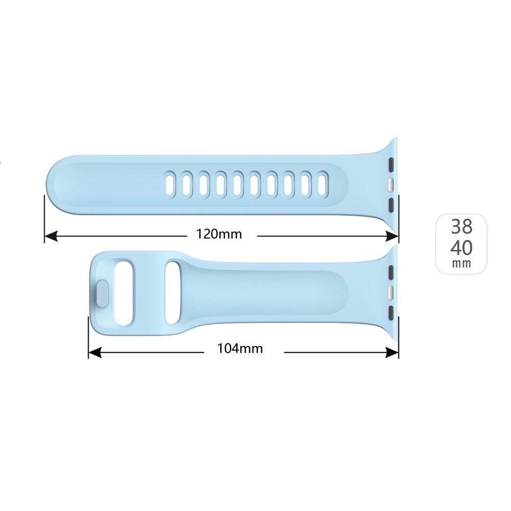 Apple Watch Series 8 41mm Reim i silikon, Blå