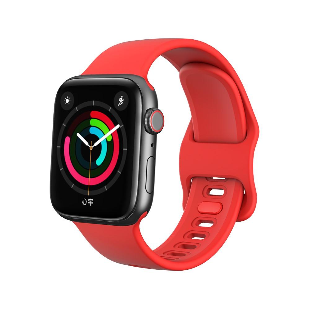 Apple Watch Series 8 41mm Reim i silikon, Rød