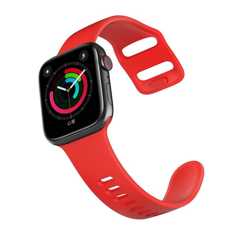 Apple Watch Series 8 41mm Reim i silikon, Rød