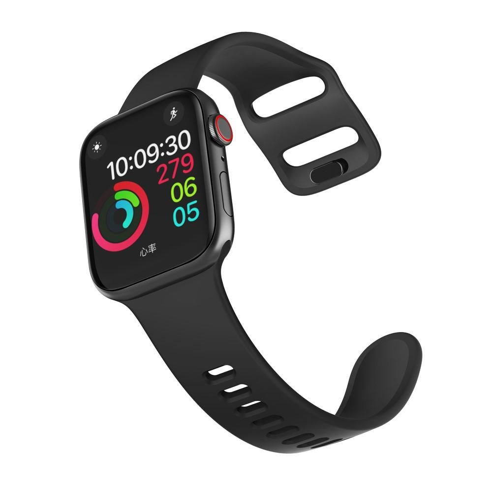 Apple Watch Series 8 41mm Reim i silikon, Svart