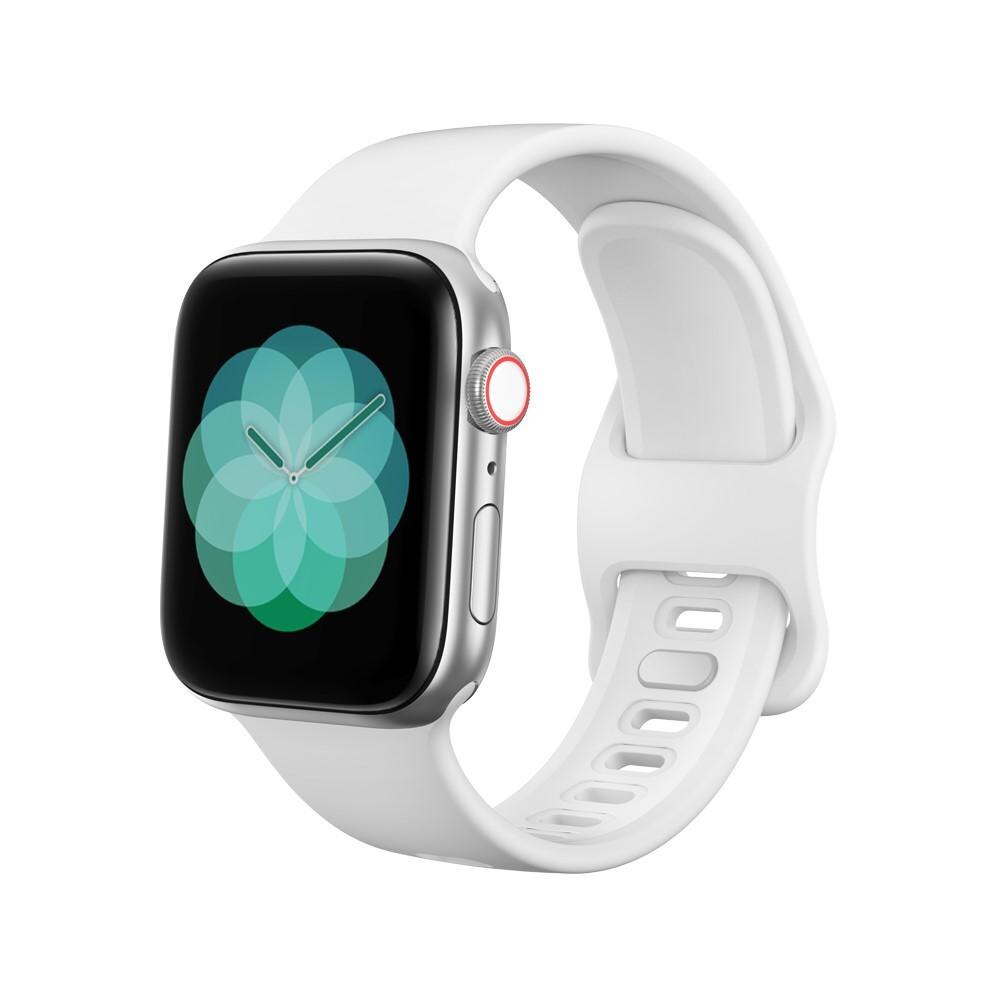 Apple Watch SE 40mm Reim i silikon, Hvit