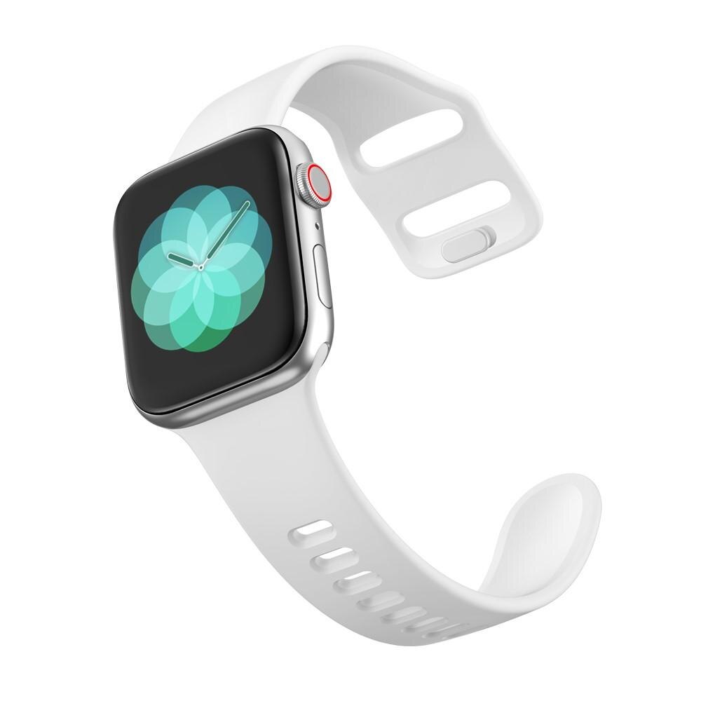 Apple Watch Series 7 41mm Reim i silikon, Hvit