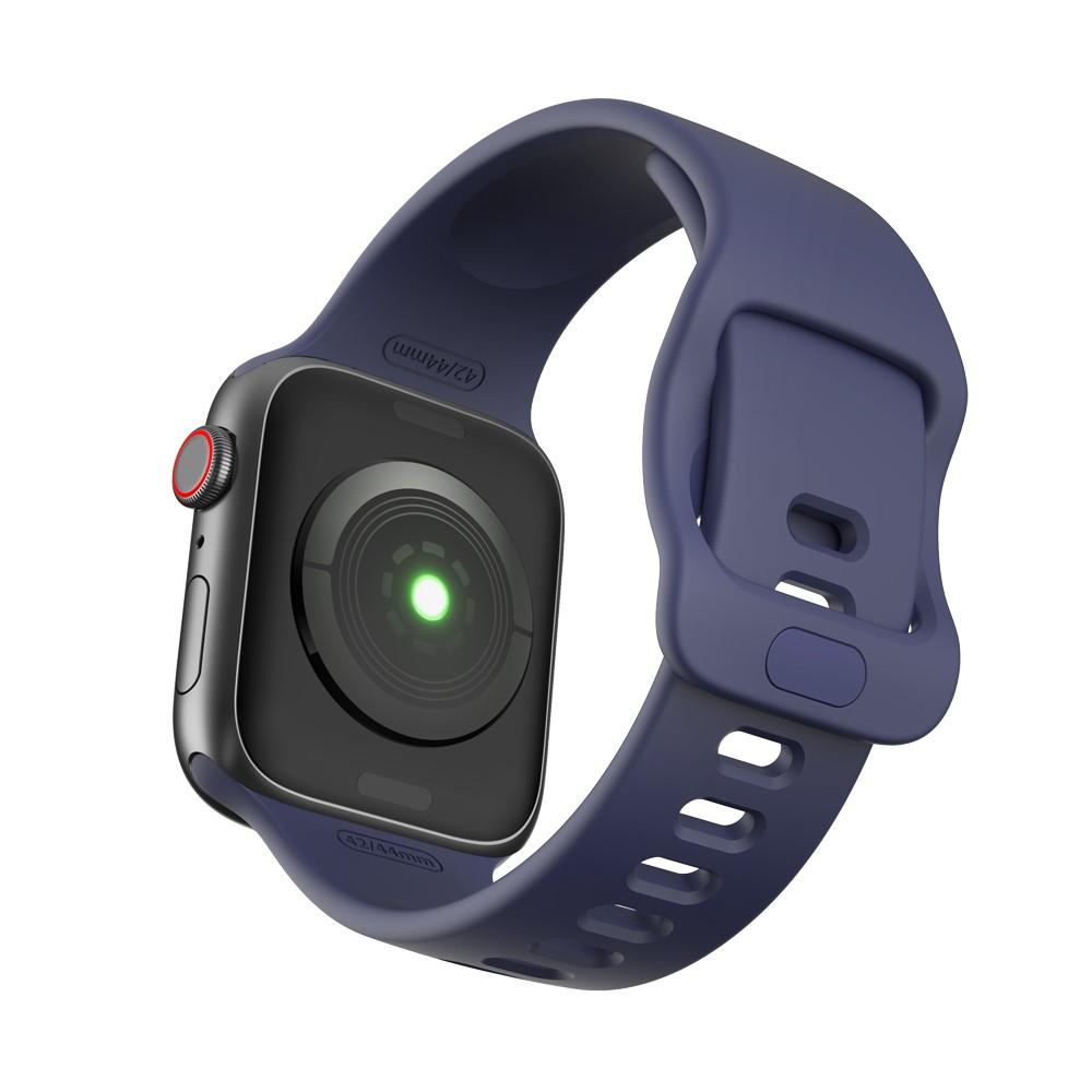 Apple Watch Series 9 45mm Reim i silikon, Blå