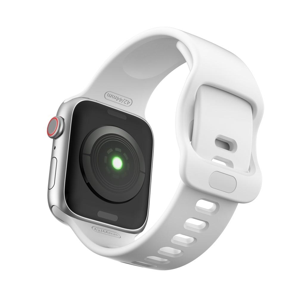 Apple Watch Series 10 46mm Reim i silikon, Hvit