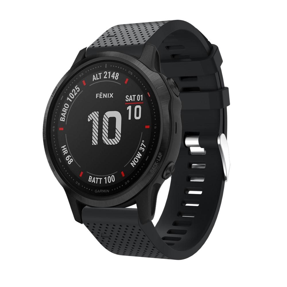 Garmin Fenix 7S Reim i silikon, Svart