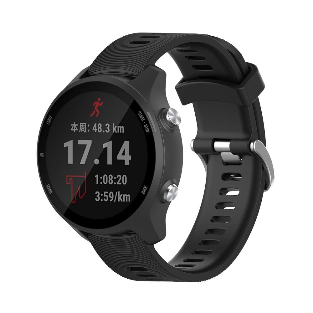 Garmin Forerunner 245/Forerunner 645 Reim i silikon, Svart