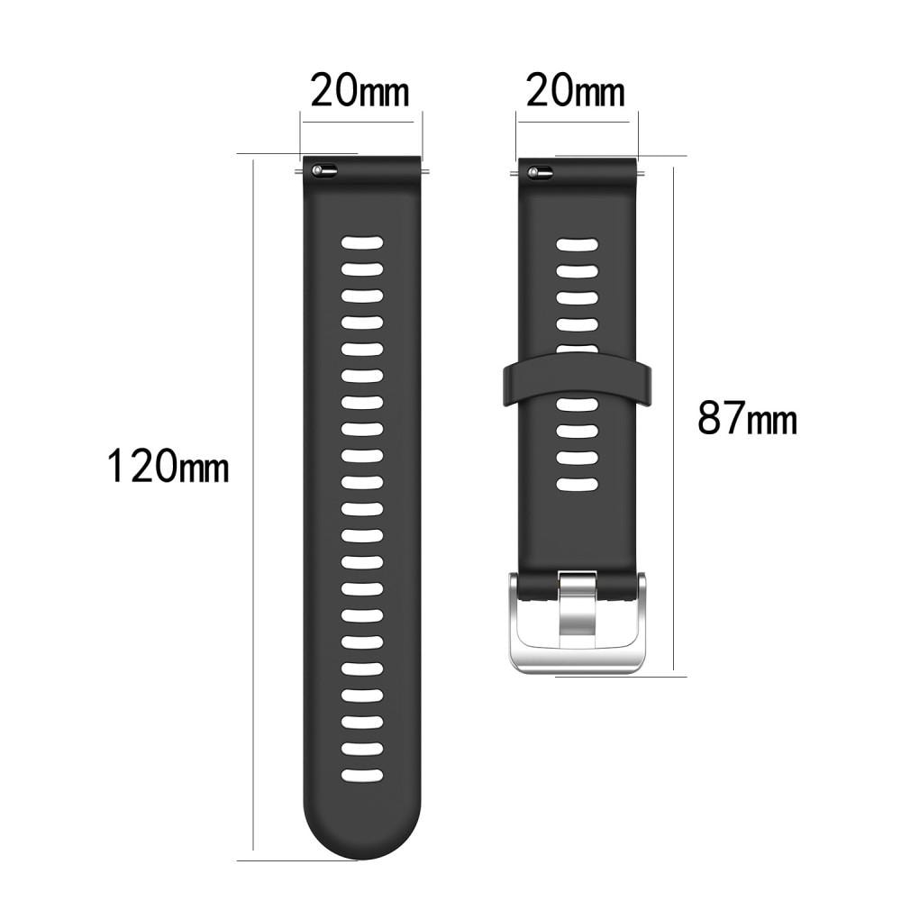 Garmin Forerunner 245/Forerunner 645 Reim i silikon, Svart