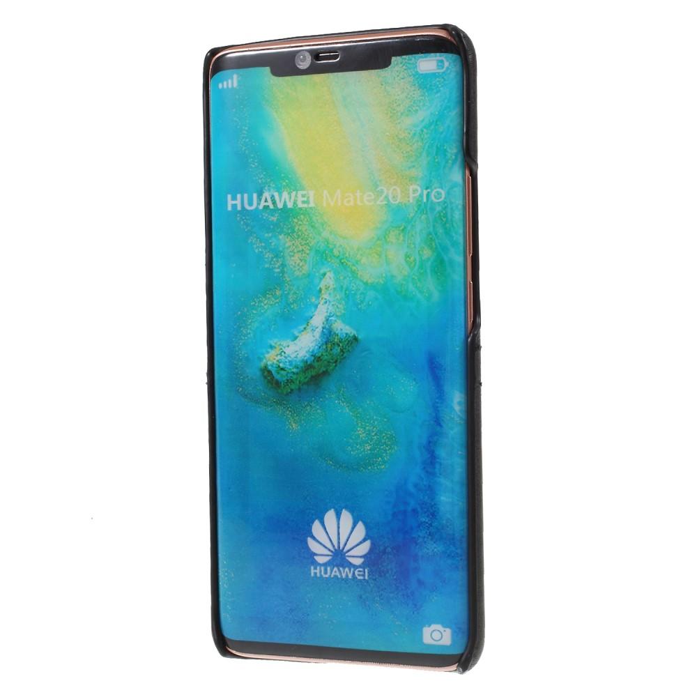 Huawei Mate 20 Pro Stilig deksel med 2 kortlommer, Svart