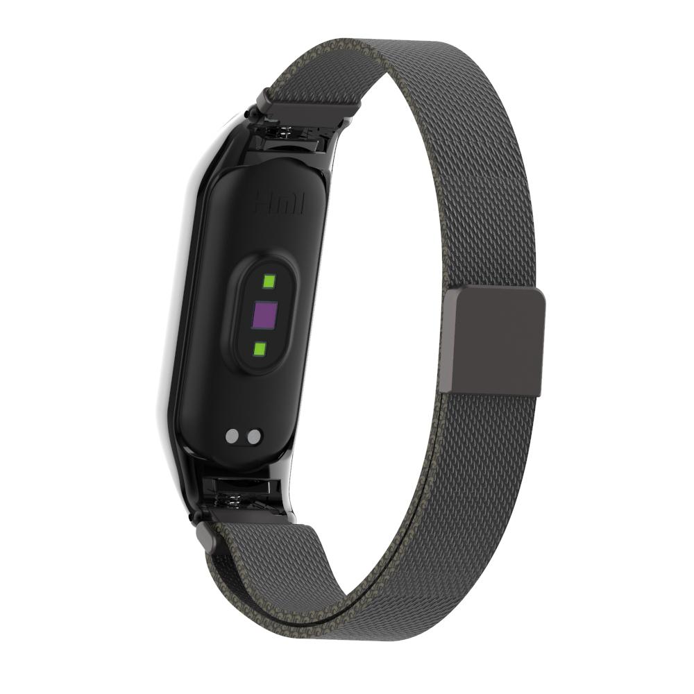 Xiaomi Mi Band 5/Mi Band 6 Reim Milanese Loop, Svart