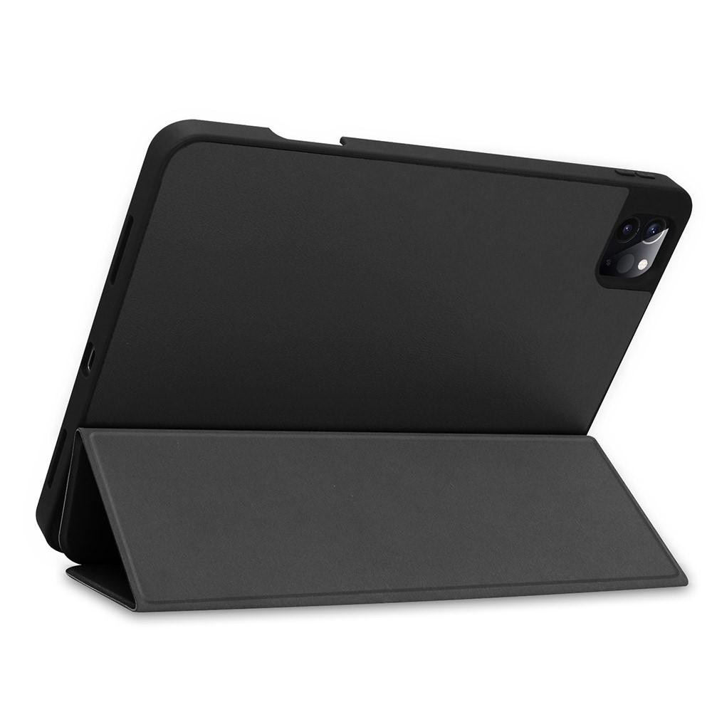 Apple iPad Pro 11 3rd Gen (2021) Tri-fold etui med pennholder, Svart