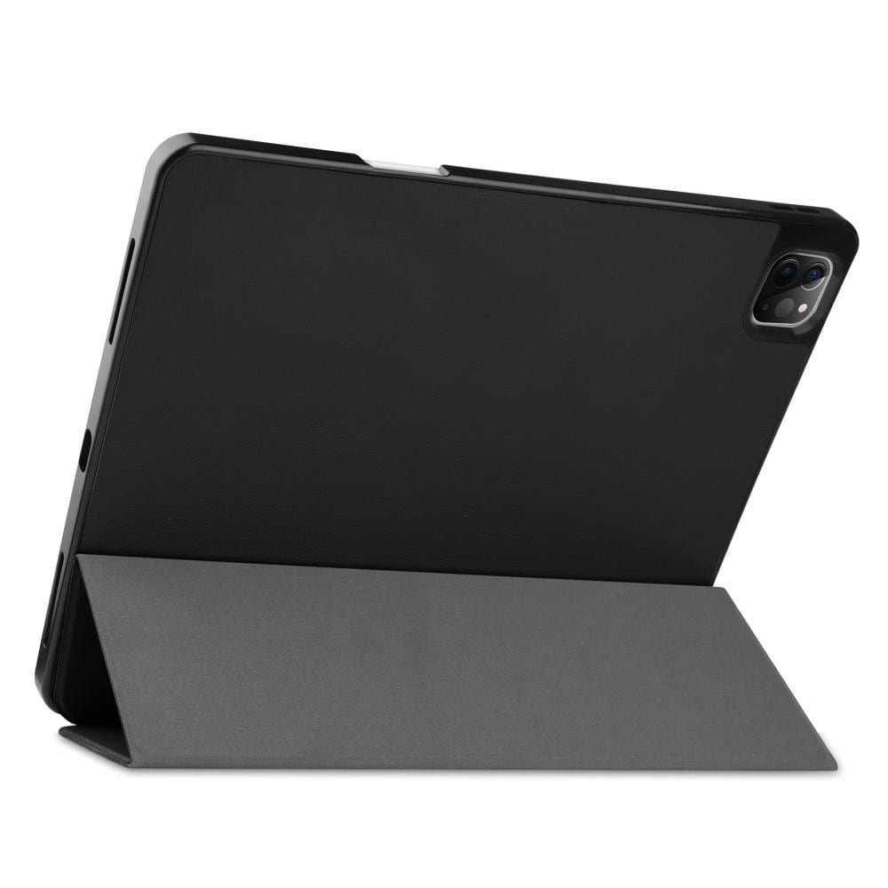 Apple iPad Pro 12.9 6th Gen (2022) Tri-fold etui med pennholder, Svart