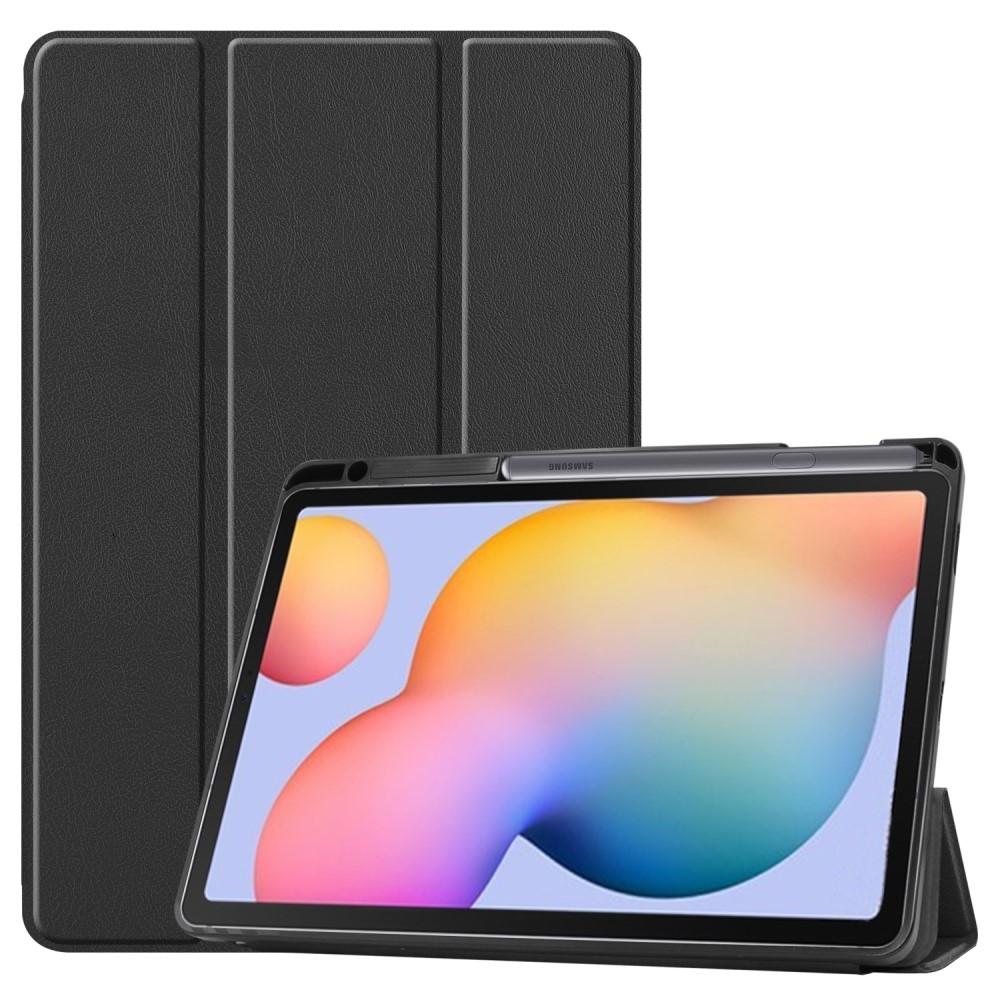 Samsung Galaxy Tab S6 Lite Tri-fold etui med pennholder, Svart