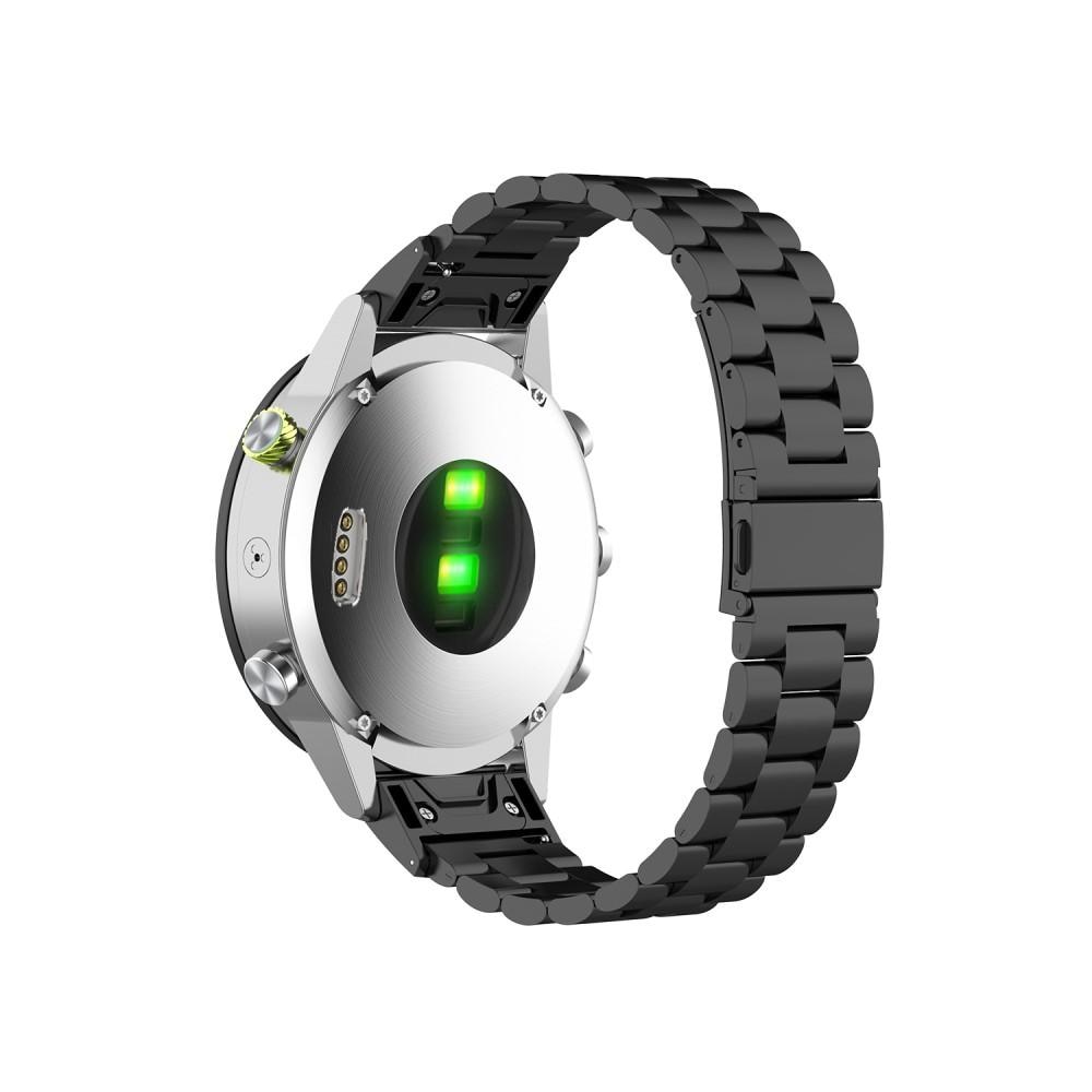 Garmin Fenix 6X Elegant lenkereim i metall, Svart