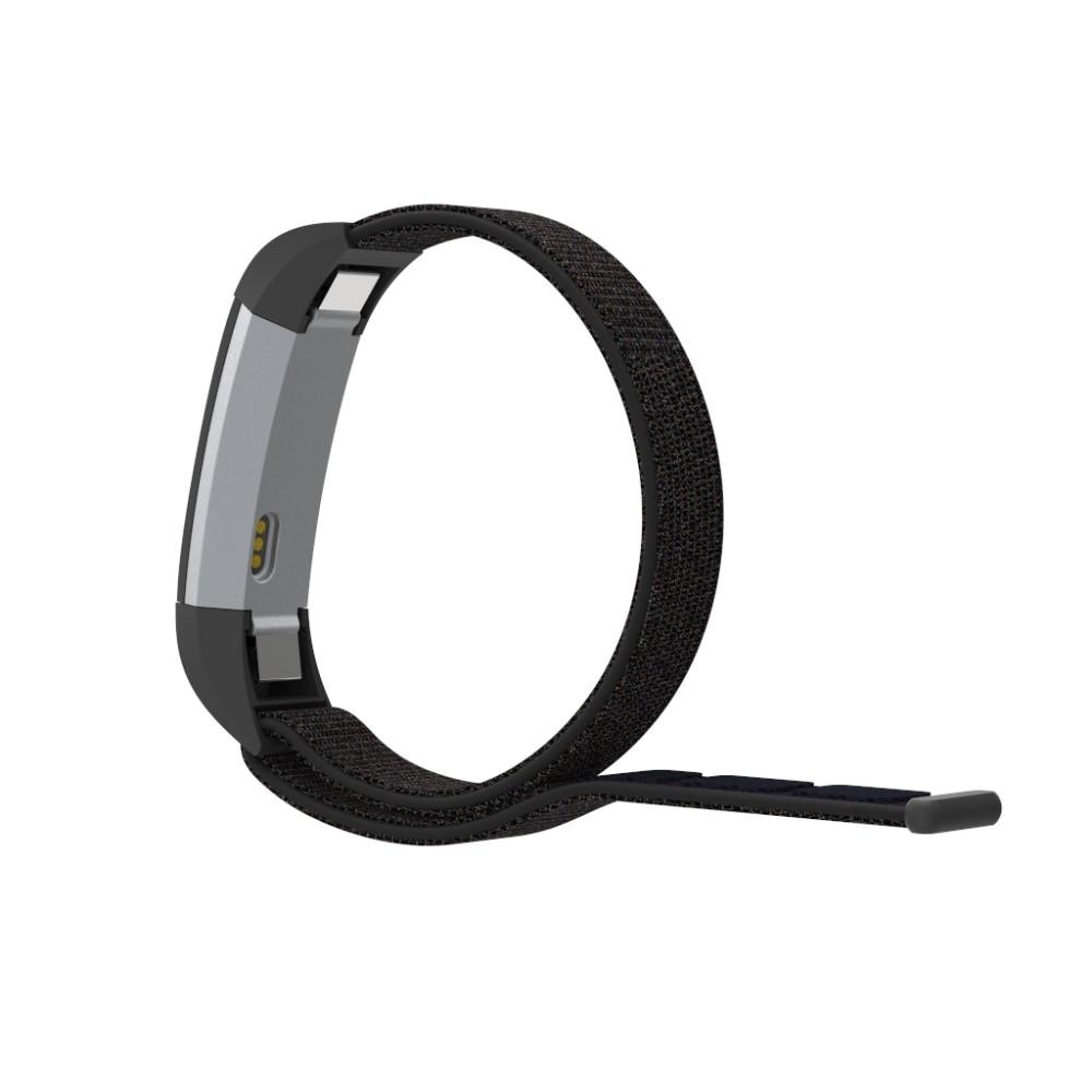 Fitbit Alta HR/Alta Reim i nylon, Svart