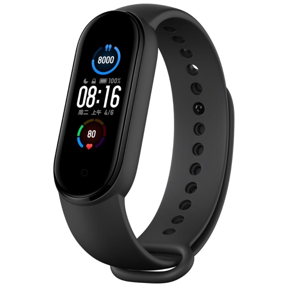 Xiaomi Mi Band 5/Mi Band 6 Reim i silikon, Svart