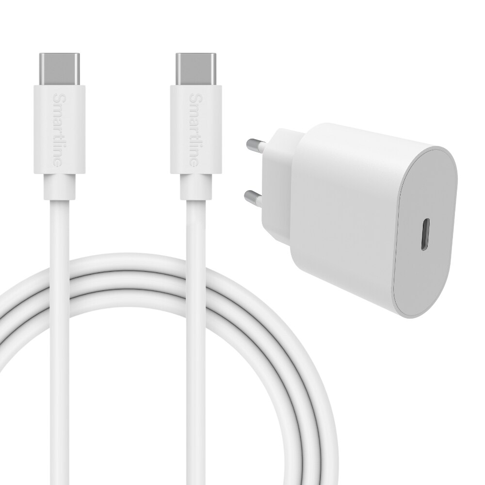 Xiaomi 14T Pro Kit for optimal lading med 2m USB-C-kabel, Hvit