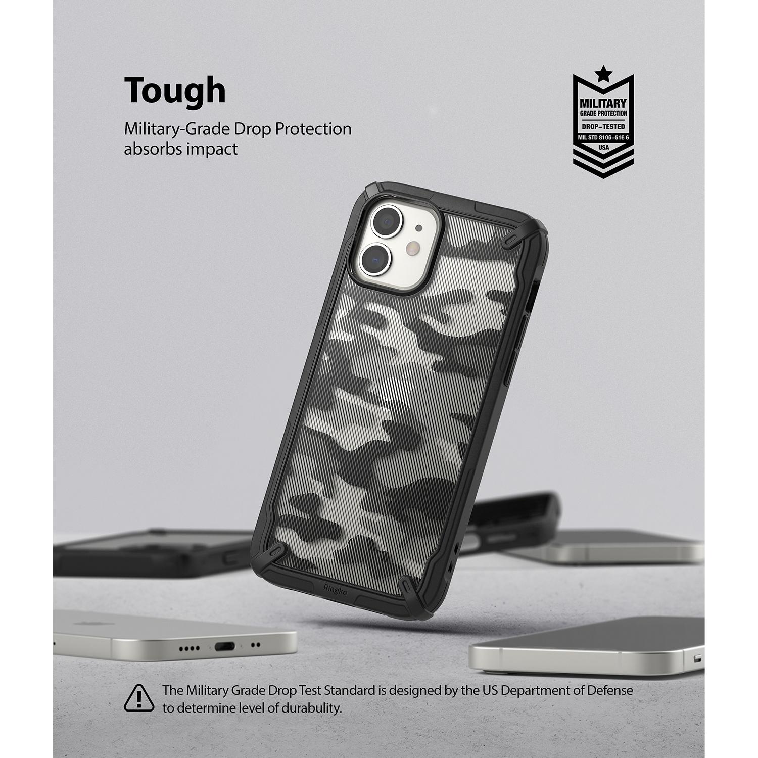 iPhone 12 Mini Fusion X Deksel, Camo Black