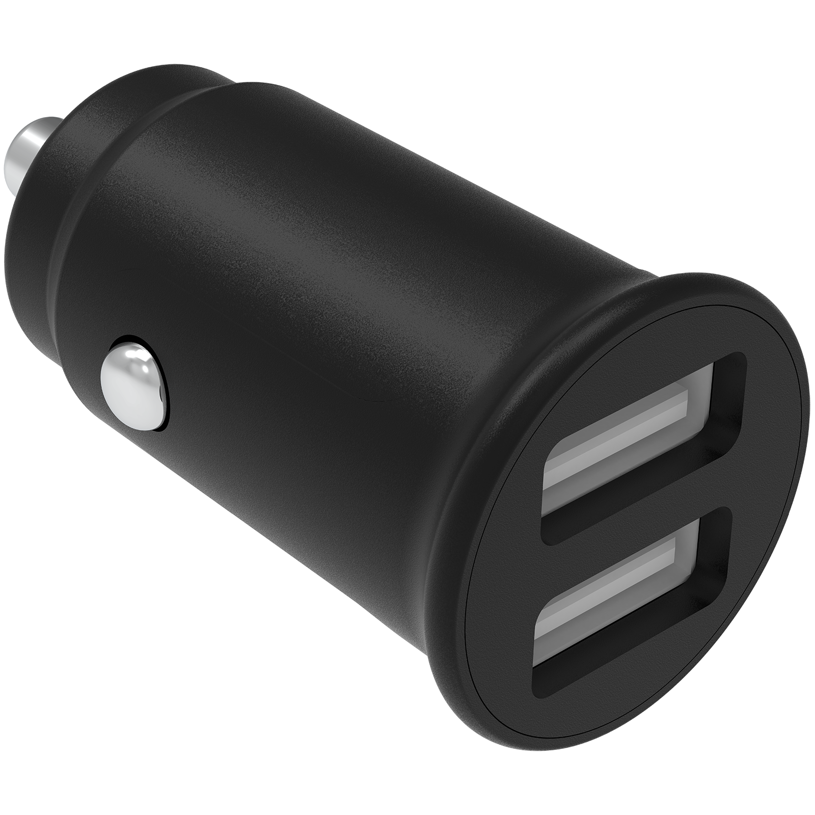 Billader 2xUSB-A 4.8A 12V-24V, Svart