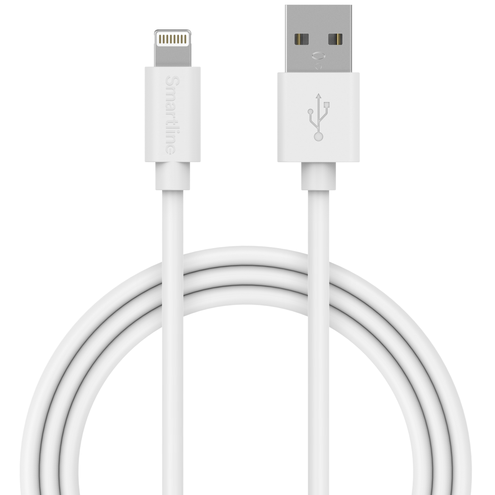 Ladekabel 1m USB-A til Lightning, Hvit