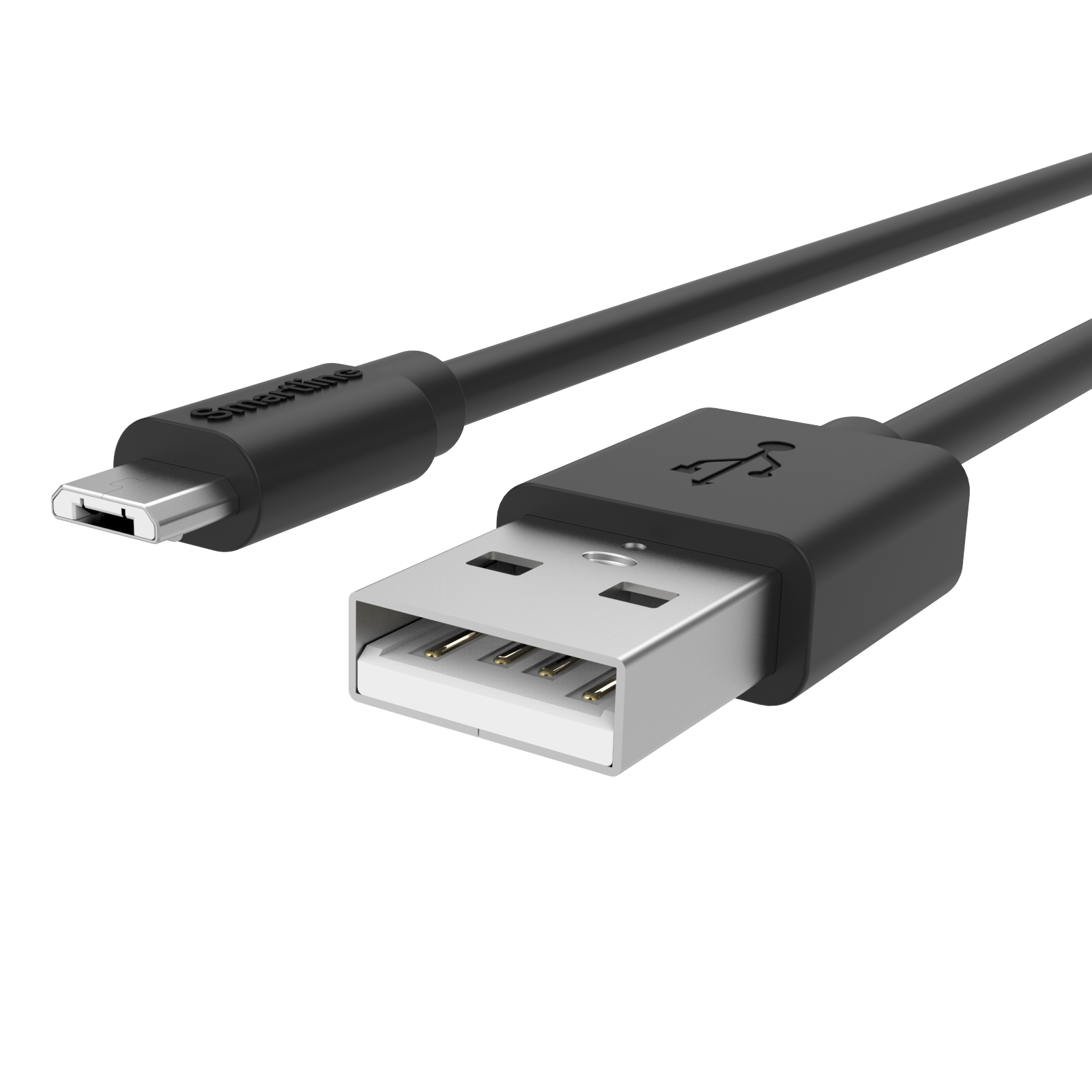 Ladekabel 1m MicroUSB, Hvit