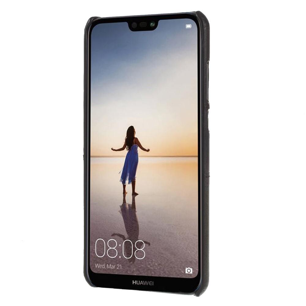 Huawei P20 Pro Stilig deksel med 2 kortlommer, Svart