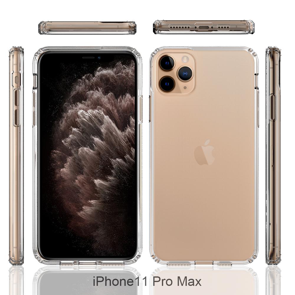 iPhone 11 Pro Max Crystal Hybrid-deksel, Gjennomsiktig