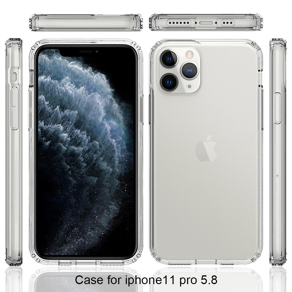 iPhone 11 Pro Crystal Hybrid-deksel, Gjennomsiktig