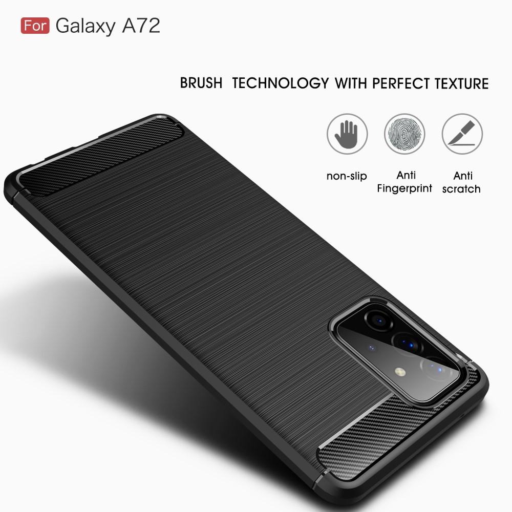 Samsung Galaxy A72 5G TPU-deksel Brushed, Svart