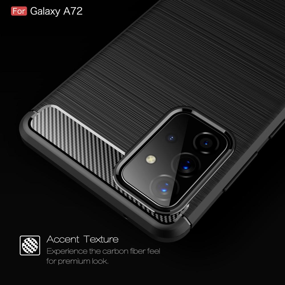 Samsung Galaxy A72 5G TPU-deksel Brushed, Svart