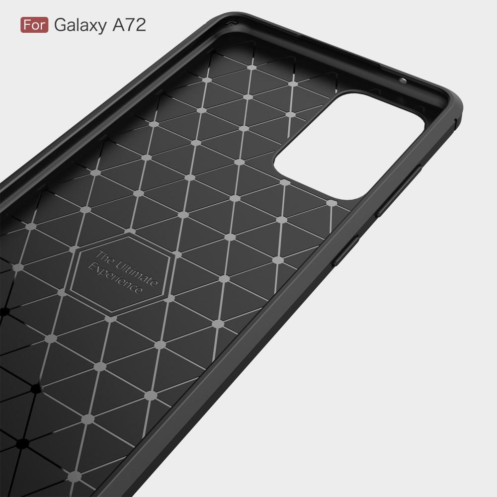 Samsung Galaxy A72 5G TPU-deksel Brushed, Svart