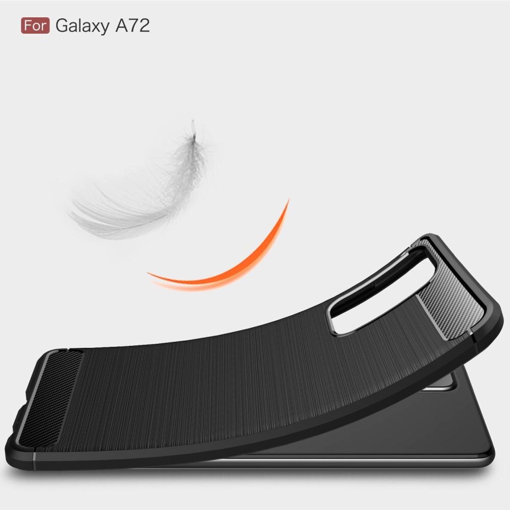 Samsung Galaxy A72 5G TPU-deksel Brushed, Svart